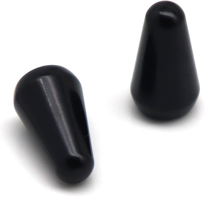 Jenshepoe 2-Pack Premium Metal 5-Way Pickup Switch Tip & Knob Cap for Fender Strat/Telecaster Guitars – Durable Replacement Parts with Chrome Finish - Image 1